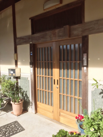 【南但馬朝来店】朝来市にて 建具職人さんの技が光る 木製の玄関！